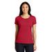 Sport-Tek LST450 Women's PosiCharge Competitor Cotton Touch Scoop Neck Top in Deep Red size Small | Polyester