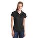 Sport-Tek LST659 Women's Contrast Stitch Micropique Sport-Wick Polo Shirt in Black size Small | Polyester