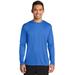 Port & Company PC380LS Long Sleeve Performance Top in Royal Blue size Large | Polyester