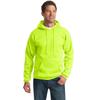 Port & Company PC90HT Tall Essential Fleece Pullover Hooded Sweatshirt in Safety Green size 3XLT