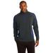 Sport-Tek ST851 Sport-Wick Stretch 1/2-Zip Colorblock Pullover T-Shirt in Charcoal Gray/True Royal Blue size Small | Polyester/Spandex Blend