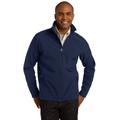Port Authority TLJ317 Tall Core Soft Shell Jacket in Dress Blue Navy size Large/Tall | Fleece