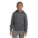 Sport-Tek YST244 Youth Sport-Wick Fleece Hooded Pullover T-Shirt in Dark Smoke Grey size Large | Polyester