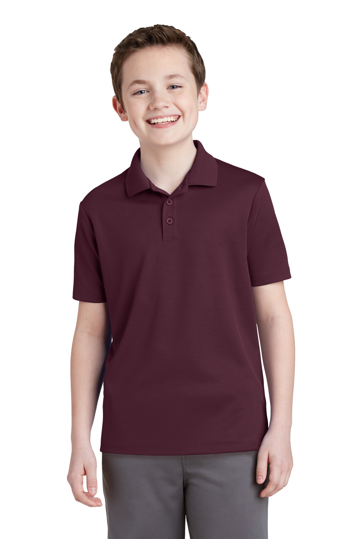 Sport-Tek YST640 Youth PosiCharge RacerMesh Polo Shirt | Polyester