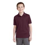 Sport-Tek YST640 Youth PosiCharge RacerMesh Polo Shirt in Maroon size Small | Polyester