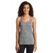 Sport-Tek LST396 Women's PosiCharge Electric Heather Racerback Tank Top in Black Electric/Neon Pink size 4XL | Polyester