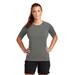 Sport-Tek LST470 Athletic Women's Rashguard Top in Dark Smoke Grey size 4XL | Polyester Blend