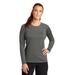 Sport-Tek LST470LS Athletic Women's Long Sleeve Rashguard Top in Dark Smoke Grey size 2XL | Polyester/Spandex Blend