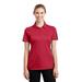 Sport-Tek LST695 Women's PosiCharge Active Textured Colorblock Polo Shirt in True Red/Gray size Small | Polyester