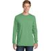 Port & Company PC099LSP Men's Beach Wash Garment-Dyed Long Sleeve Pocket Top in Safari size 2XL | Cotton