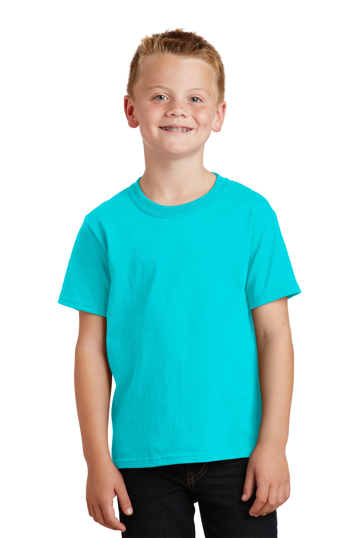 Port & Company PC099Y Youth Beach Wash Garment-Dyed Top in Tidal Wave size Small | Cotton