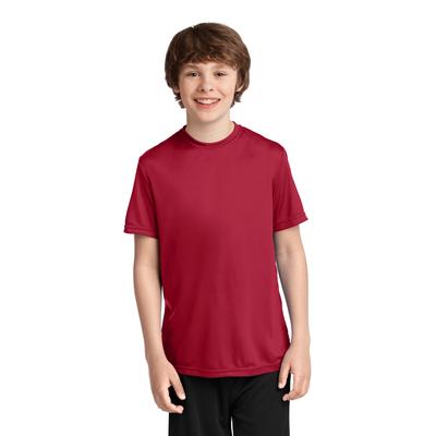 Port & Company PC380Y Youth Performance Top in Red size XL | Polyester