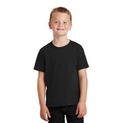 Port & Company PC54Y Youth Core Cotton Top in Jet Black size Large | Polyester Blend