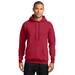 Port & Company PC78H Core Fleece Pullover Hooded Sweatshirt in Red size Medium