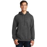 Port & Company PC850H Fan Favorite Fleece Pullover Hooded Sweatshirt in Dark Heather Grey size Medium