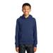 Port & Company PC850YH Youth Fan Favorite Fleece Pullover Hooded Sweatshirt in Team Navy Blue size XS | Cotton/Polyester Blend