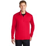 Sport-Tek ST357 PosiCharge Competitor 1/4-Zip Pullover T-Shirt in True Red size Large | Polyester