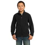 Port Authority Y217 Youth Value Fleece Jacket in Black size Medium | Polyester