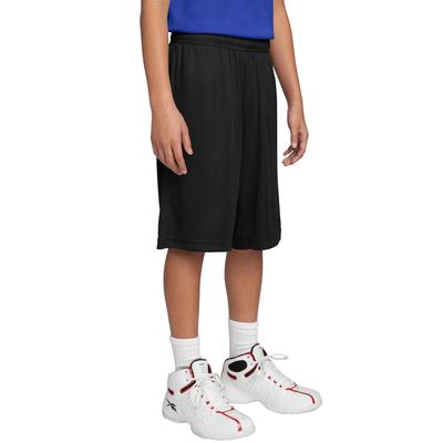 Sport-Tek YST355 Youth PosiCharge Competitor Short in Black size Medium | Polyester