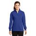 Sport-Tek LST253 Women's 1/4-Zip Sweatshirt in True Royal Blue size XS | Cotton/Polyester Blend