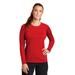 Sport-Tek LST470LS Athletic Women's Long Sleeve Rashguard Top in True Red size 4XL | Polyester/Spandex Blend