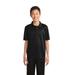 Port Authority Y540 Youth Silk Touch Performance Polo Shirt in Black size Small | Polyester