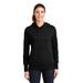 Sport-Tek LST254 Women's Pullover Hooded Sweatshirt in Black size XL | Polyester Blend