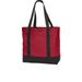 Port Authority BG406 Day Tote Bag in Chili Red/Black size OSFA | Polyester Blend