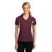 Sport-Tek LST655 Women's Side Blocked Micropique Sport-Wick Polo Shirt in Maroon/White size XS | Polyester