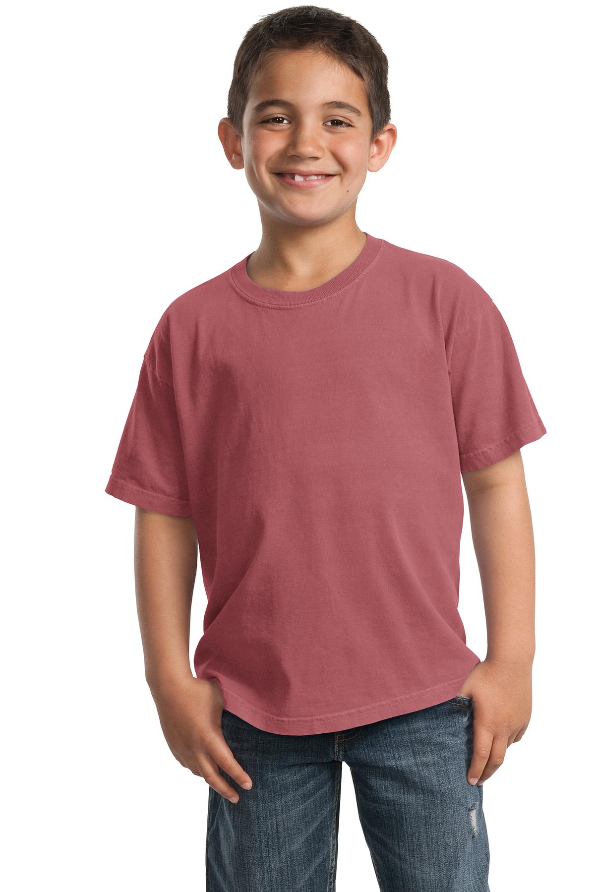 Port & Company PC099Y Youth Beach Wash Garment-Dyed Top | Cotton