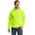 Port &amp; Company PC90H Essential Fleece Pullover Hooded Sweatshirt in Safety Green size Large