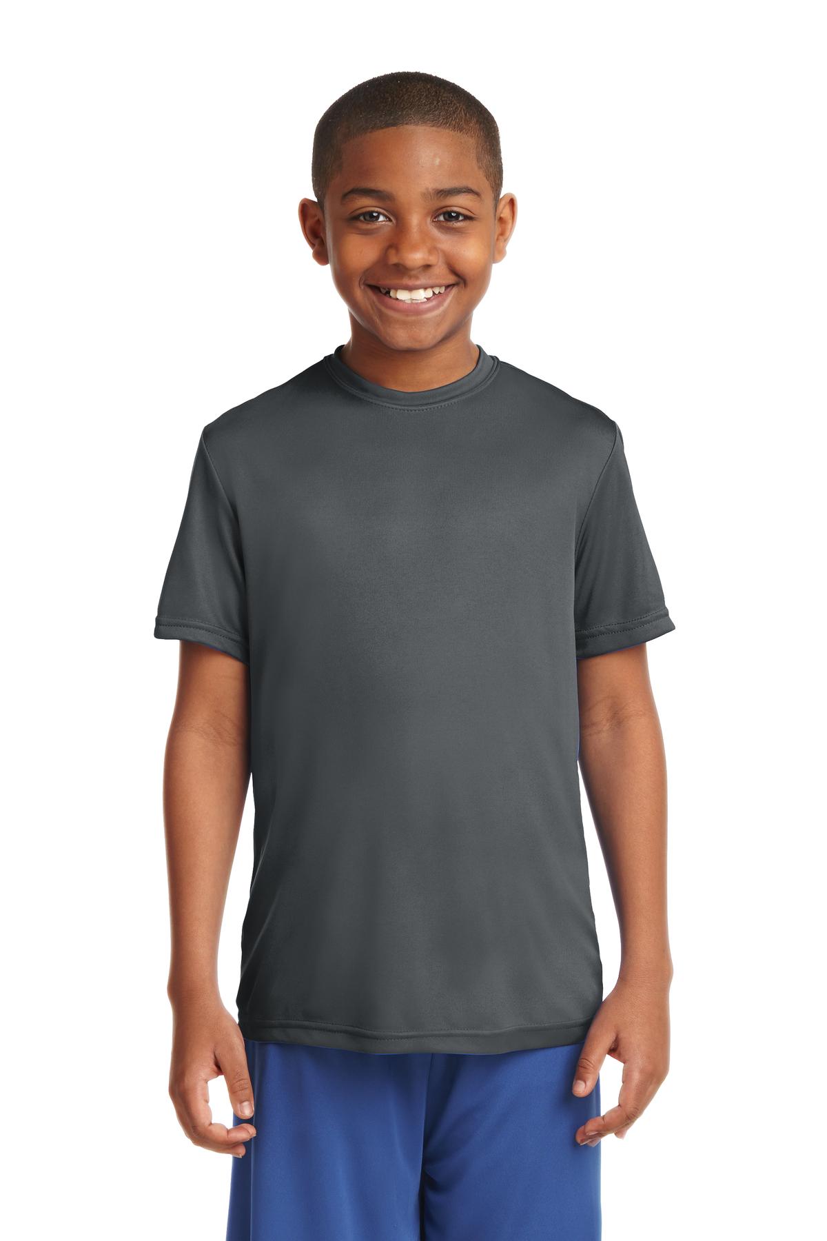 Sport-Tek YST350 Youth PosiCharge Competitor Top in Iron Grey size Small | Polyester