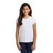 District DT130YG Girls Perfect Tri Top in White size Small | Triblend