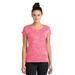 Sport-Tek LST390 Women's PosiCharge Electric Heather Sporty Top in Power Pink size Small | Polyester