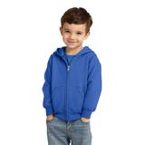 Port & Company CAR78TZH Toddler Core Fleece Full-Zip Hooded Sweatshirt in Royal Blue size 2