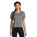 Sport-Tek LST411 Athletic Women's PosiCharge Draft Crop Top in Dark Grey size Medium | Mesh