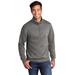 Port & Company PC78Q Core Fleece 1/4-Zip Pullover Sweatshirt in Graphite Grey size XL | Cotton Polyester