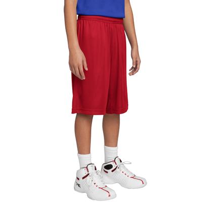 Sport-Tek YST355 Youth PosiCharge Competitor Short in True Red size XL | Polyester