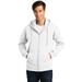 Port & Company PC850ZH Fan Favorite Fleece Full-Zip Hooded Sweatshirt in White size Large