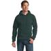 Port & Company PC90H Essential Fleece Pullover Hooded Sweatshirt in Dark Green size 4XL | Cotton/Polyester Blend