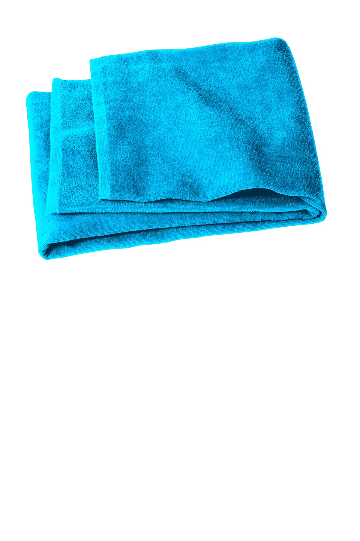 Port Authority PT44 Value Beach Towel in Turquoise size OSFA | Cotton Terry Velour
