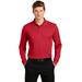 Sport-Tek ST657 Long Sleeve Micropique Sport-Wick Polo Shirt in True Red size 2XL | Polyester