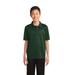 Port Authority Y540 Youth Silk Touch Performance Polo Shirt in Dark Green size XS | Polyester