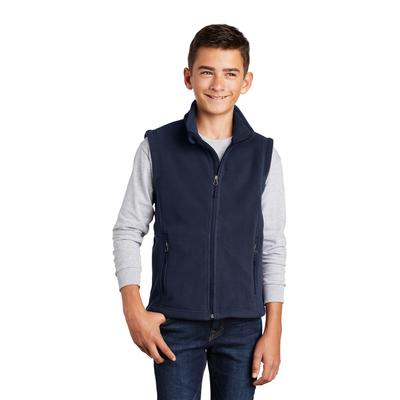 Port Authority Y219 Youth Value Fleece Vest in True Navy Blue size XS | Polyester