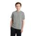 Sport-Tek YST340 Youth PosiCharge RacerMesh Top in Grey Heather size Small | Polyester