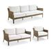 Seton Seating Replacement Cushions - Right-facing Loveseat, Pattern, Paloma Medallion Indigo Right-facing Loveseat, Standard - Frontgate