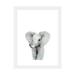 East Urban Home Baby Elephant by Watercolor Luv - Painting Print Paper in Gray/White | 24 H x 16 W x 1 D in | Wayfair