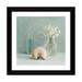 East Urban Home White Flower Spa by Danhui Nai - Painting Print Paper in Blue | 16 H x 16 W in | Wayfair 489F4CD1ED824F06B3617E14ED93B4A4