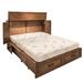 Forest Designs Queen Solid Wood Murphy Bed w/ Mattress Wood in Brown | 57 H x 67 W x 81 D in | Wayfair 3721-MG