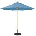 Arlmont & Co. Nadasha 9' Market Umbrella Wood in Blue/Navy/Black | Wayfair FBED856245D74A16BE7644FCD61232CB